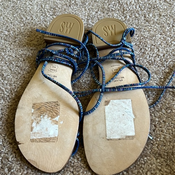 Stuart Weizmann lace up sandals size 8.5 - Picture 4 of 4